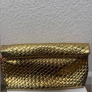Gold Textured Clutch